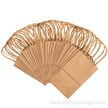 Kraft Paper Twist Handle Promotional Gift paper Bag